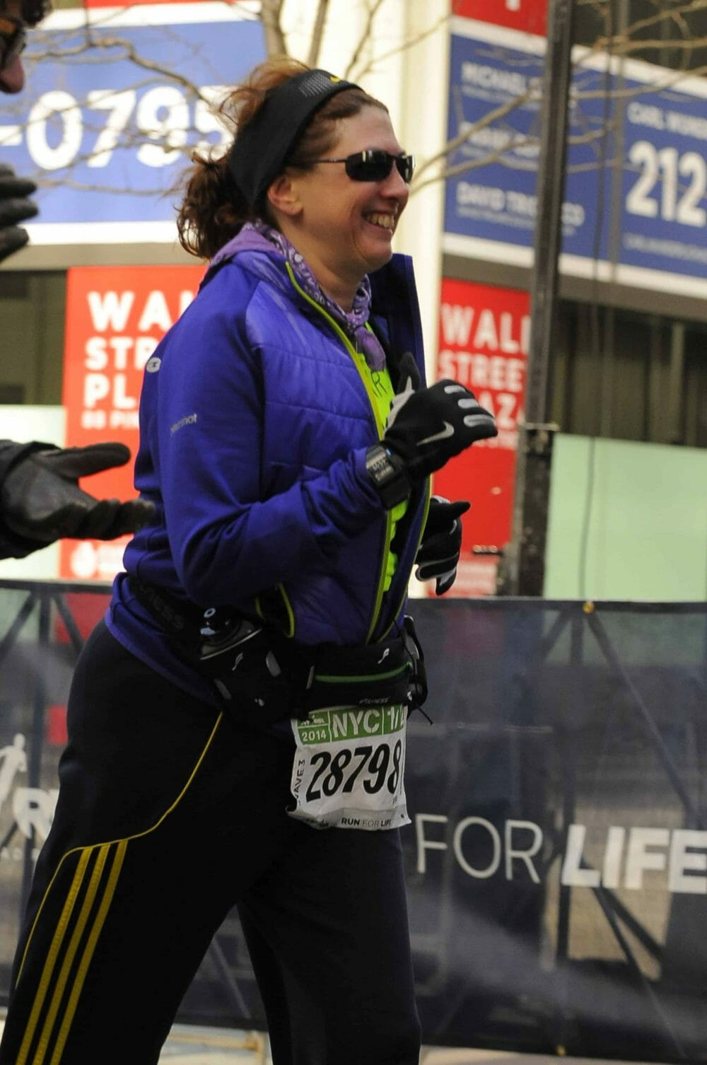 Hilary running NYC Half Marathon