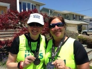 Marti and me finishing the Brooklyn Half