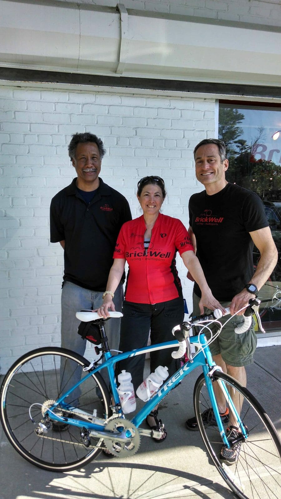 Hilary Topper and her new bike from Brickwell