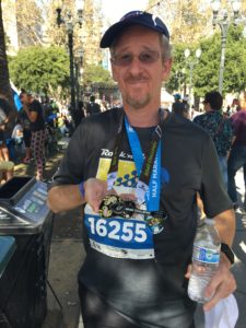 Random man showing off his medals