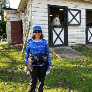 Hilary with a horse