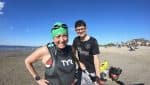 Hilary and Derek with the kayak