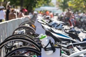 Bicycles in a triathlon