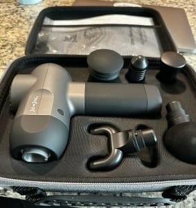 inside bob and brad massage gun case