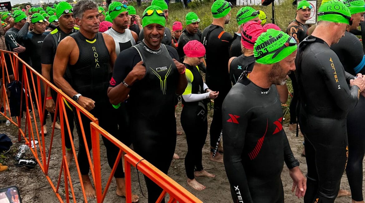 ironman swim start