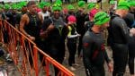 ironman swim start