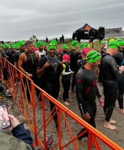 ironman swim start