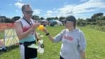 Ray and Hilary finishing race