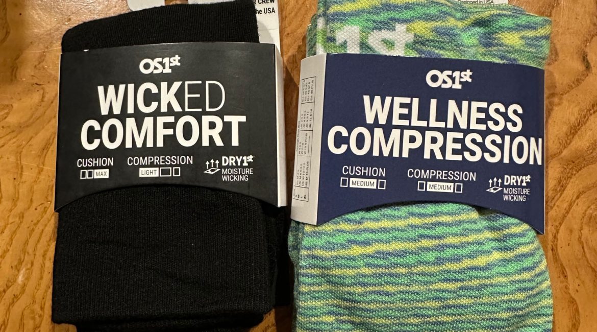 OS1st crew and compression socks